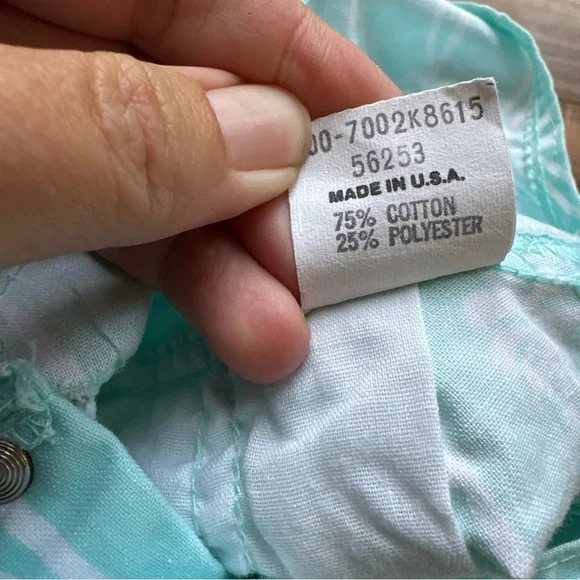 Vintage OshKosh B'Gosh Overalls Girls Size 6 Bow Ribbon Teal Vestbak Rare
